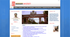 Desktop Screenshot of magadhuniversity.info