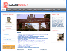 Tablet Screenshot of magadhuniversity.info